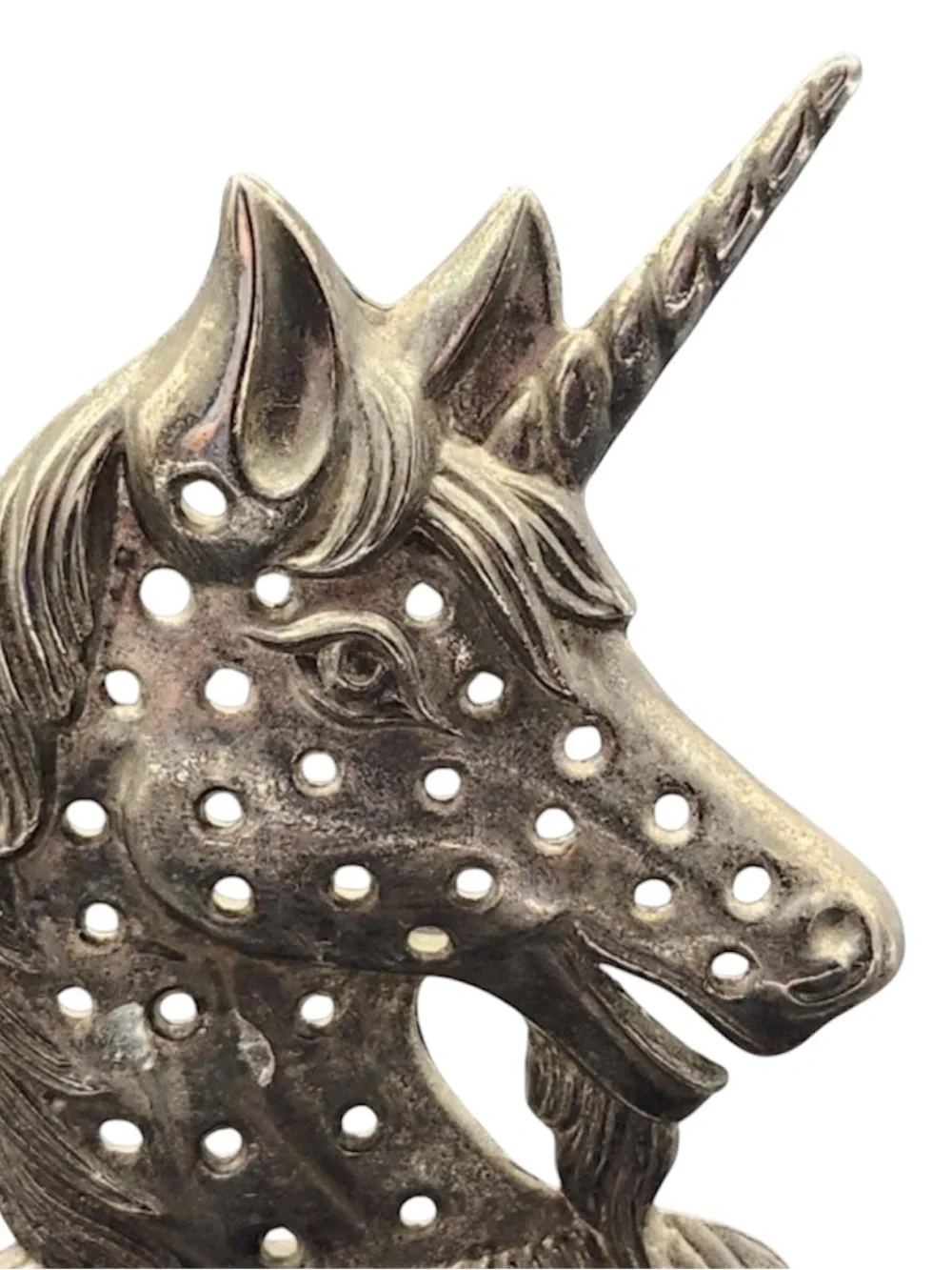 Vintage Unicorn Jewelry Holder Earring Silverplated Organizer Decor Display Tree